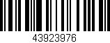 Código de barras (EAN, GTIN, SKU, ISBN): '43923976'