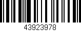 Código de barras (EAN, GTIN, SKU, ISBN): '43923978'