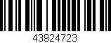 Código de barras (EAN, GTIN, SKU, ISBN): '43924723'
