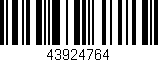 Código de barras (EAN, GTIN, SKU, ISBN): '43924764'