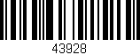 Código de barras (EAN, GTIN, SKU, ISBN): '43928'