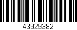 Código de barras (EAN, GTIN, SKU, ISBN): '43929382'