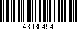 Código de barras (EAN, GTIN, SKU, ISBN): '43930454'