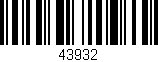 Código de barras (EAN, GTIN, SKU, ISBN): '43932'