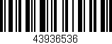 Código de barras (EAN, GTIN, SKU, ISBN): '43936536'