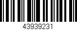 Código de barras (EAN, GTIN, SKU, ISBN): '43939231'