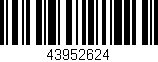 Código de barras (EAN, GTIN, SKU, ISBN): '43952624'