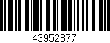 Código de barras (EAN, GTIN, SKU, ISBN): '43952877'