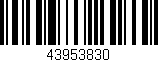 Código de barras (EAN, GTIN, SKU, ISBN): '43953830'