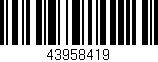 Código de barras (EAN, GTIN, SKU, ISBN): '43958419'