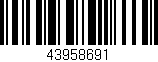 Código de barras (EAN, GTIN, SKU, ISBN): '43958691'
