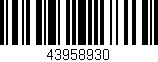 Código de barras (EAN, GTIN, SKU, ISBN): '43958930'