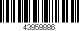Código de barras (EAN, GTIN, SKU, ISBN): '43959886'