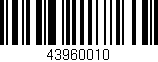 Código de barras (EAN, GTIN, SKU, ISBN): '43960010'