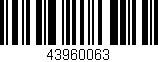 Código de barras (EAN, GTIN, SKU, ISBN): '43960063'