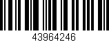 Código de barras (EAN, GTIN, SKU, ISBN): '43964246'
