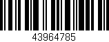 Código de barras (EAN, GTIN, SKU, ISBN): '43964785'