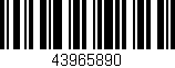 Código de barras (EAN, GTIN, SKU, ISBN): '43965890'