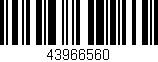 Código de barras (EAN, GTIN, SKU, ISBN): '43966560'