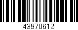 Código de barras (EAN, GTIN, SKU, ISBN): '43970612'
