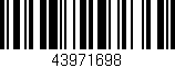 Código de barras (EAN, GTIN, SKU, ISBN): '43971698'