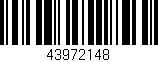 Código de barras (EAN, GTIN, SKU, ISBN): '43972148'