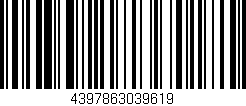 Código de barras (EAN, GTIN, SKU, ISBN): '4397863039619'