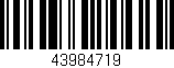 Código de barras (EAN, GTIN, SKU, ISBN): '43984719'