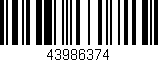 Código de barras (EAN, GTIN, SKU, ISBN): '43986374'