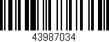 Código de barras (EAN, GTIN, SKU, ISBN): '43987034'