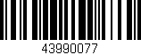 Código de barras (EAN, GTIN, SKU, ISBN): '43990077'