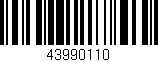 Código de barras (EAN, GTIN, SKU, ISBN): '43990110'
