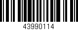 Código de barras (EAN, GTIN, SKU, ISBN): '43990114'