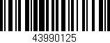 Código de barras (EAN, GTIN, SKU, ISBN): '43990125'