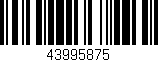 Código de barras (EAN, GTIN, SKU, ISBN): '43995875'