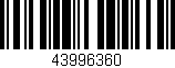 Código de barras (EAN, GTIN, SKU, ISBN): '43996360'