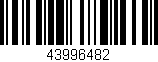Código de barras (EAN, GTIN, SKU, ISBN): '43996482'