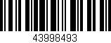 Código de barras (EAN, GTIN, SKU, ISBN): '43998493'