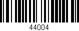 Código de barras (EAN, GTIN, SKU, ISBN): '44004'