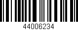 Código de barras (EAN, GTIN, SKU, ISBN): '44006234'