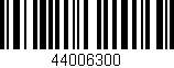 Código de barras (EAN, GTIN, SKU, ISBN): '44006300'