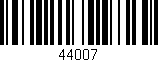 Código de barras (EAN, GTIN, SKU, ISBN): '44007'