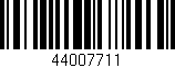 Código de barras (EAN, GTIN, SKU, ISBN): '44007711'
