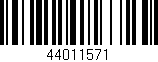 Código de barras (EAN, GTIN, SKU, ISBN): '44011571'