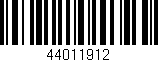 Código de barras (EAN, GTIN, SKU, ISBN): '44011912'