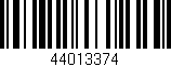Código de barras (EAN, GTIN, SKU, ISBN): '44013374'