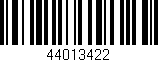 Código de barras (EAN, GTIN, SKU, ISBN): '44013422'