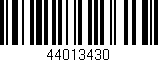 Código de barras (EAN, GTIN, SKU, ISBN): '44013430'
