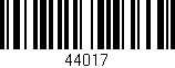 Código de barras (EAN, GTIN, SKU, ISBN): '44017'