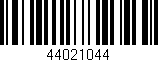 Código de barras (EAN, GTIN, SKU, ISBN): '44021044'